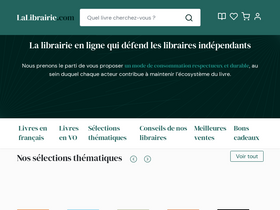 'lalibrairie.com' screenshot