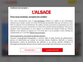 'lalsace.fr' screenshot