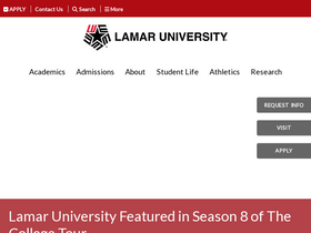 'lamar.edu' screenshot