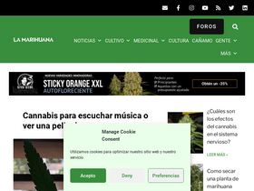 'lamarihuana.com' screenshot