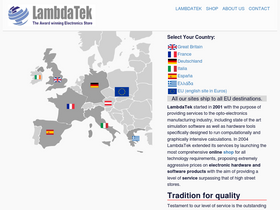'lambda-tek.com' screenshot