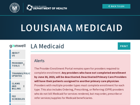 'lamedicaid.com' screenshot