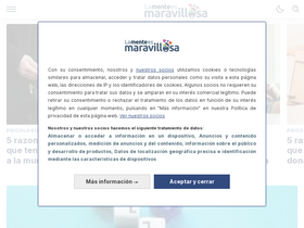 'lamenteesmaravillosa.com' screenshot