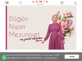 'lamiagiyim.com' screenshot