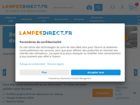 'lampesdirect.fr' screenshot