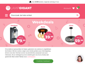 'lampgigant.nl' screenshot