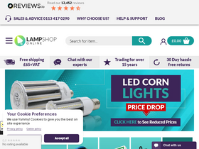 'lampshoponline.com' screenshot