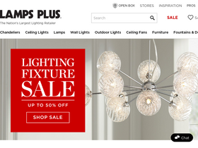 'lampsplus.com' screenshot