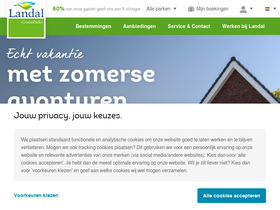 'landal.nl' screenshot