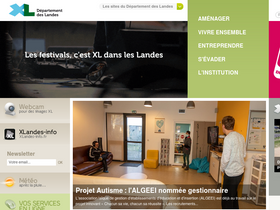 'landes.fr' screenshot