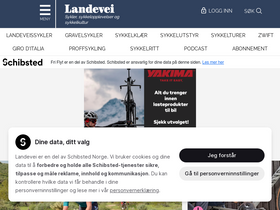'landevei.no' screenshot
