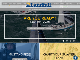 'landfallnavigation.com' screenshot
