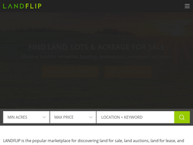 'landflip.com' screenshot