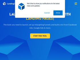 'landingcube.com' screenshot