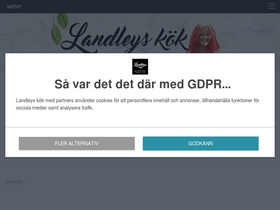 'landleyskok.se' screenshot