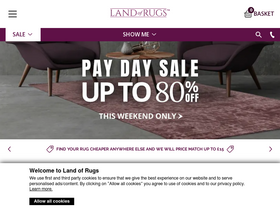 'landofrugs.com' screenshot