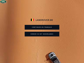 'landrover.be' screenshot