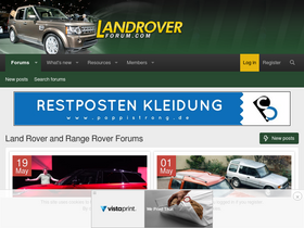 'landroverworld.org' screenshot