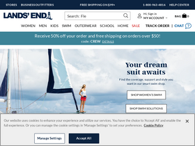 'landsend.com' screenshot