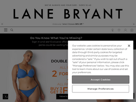 'lanebryant.com' screenshot