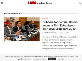 'lanetanoticias.com' screenshot