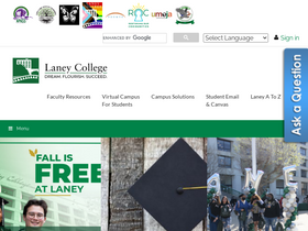 'laney.edu' screenshot