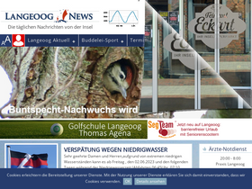 'langeoognews.de' screenshot
