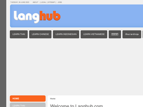 'langhub.com' screenshot