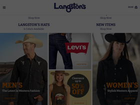 'langstons.com' screenshot