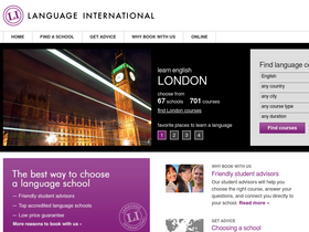 'languageinternational.com' screenshot