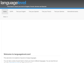'languagelevel.com' screenshot