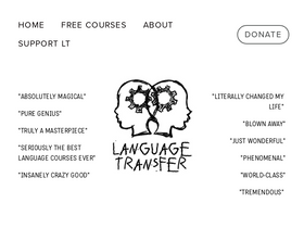 'languagetransfer.org' screenshot