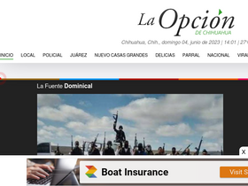 'laopcion.com.mx' screenshot