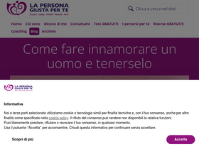 'lapersonagiusta.com' screenshot