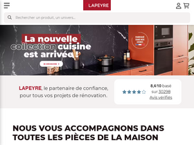 'lapeyre.fr' screenshot