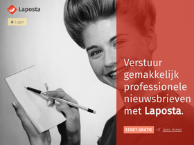 'laposta.nl' screenshot