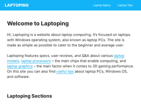 'laptoping.com' screenshot