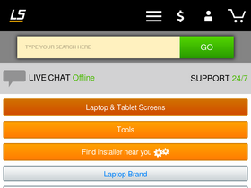 'laptopscreen.com' screenshot