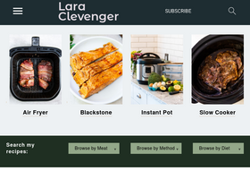 'laraclevenger.com' screenshot