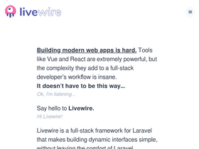 'laravel-livewire.com' screenshot