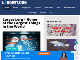 'largest.org' screenshot