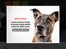 'larimerhumane.org' screenshot