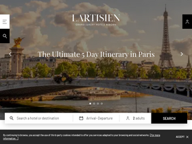 'lartisien.com' screenshot