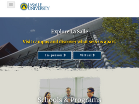 'lasalle.edu' screenshot
