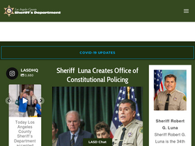 'lasd.org' screenshot