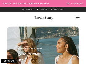 'laseraway.com' screenshot