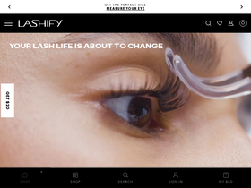 'lashify.com' screenshot