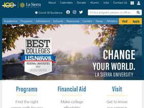 'lasierra.edu' screenshot