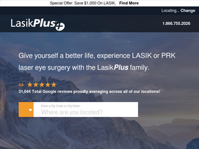 'lasikplus.com' screenshot