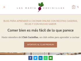 'lasmariacocinillas.com' screenshot